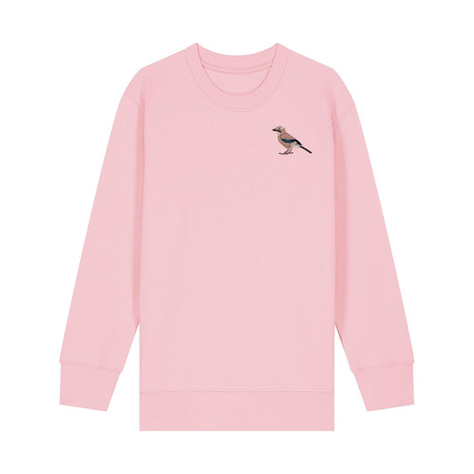 Eurasian Jay Embroidered Kids Jumper