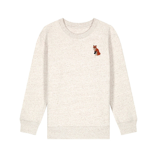 Fox Embroidered Kids Jumper