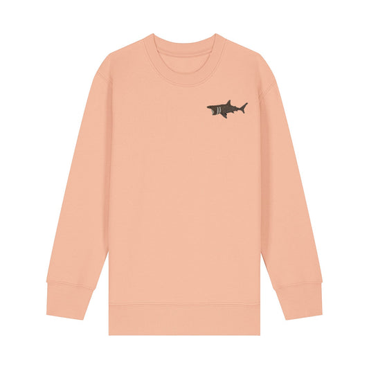 Basking Shark Embroidered Kids Jumper