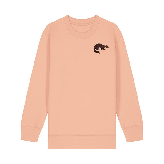 Pine Marten Embroidered Kids Jumper
