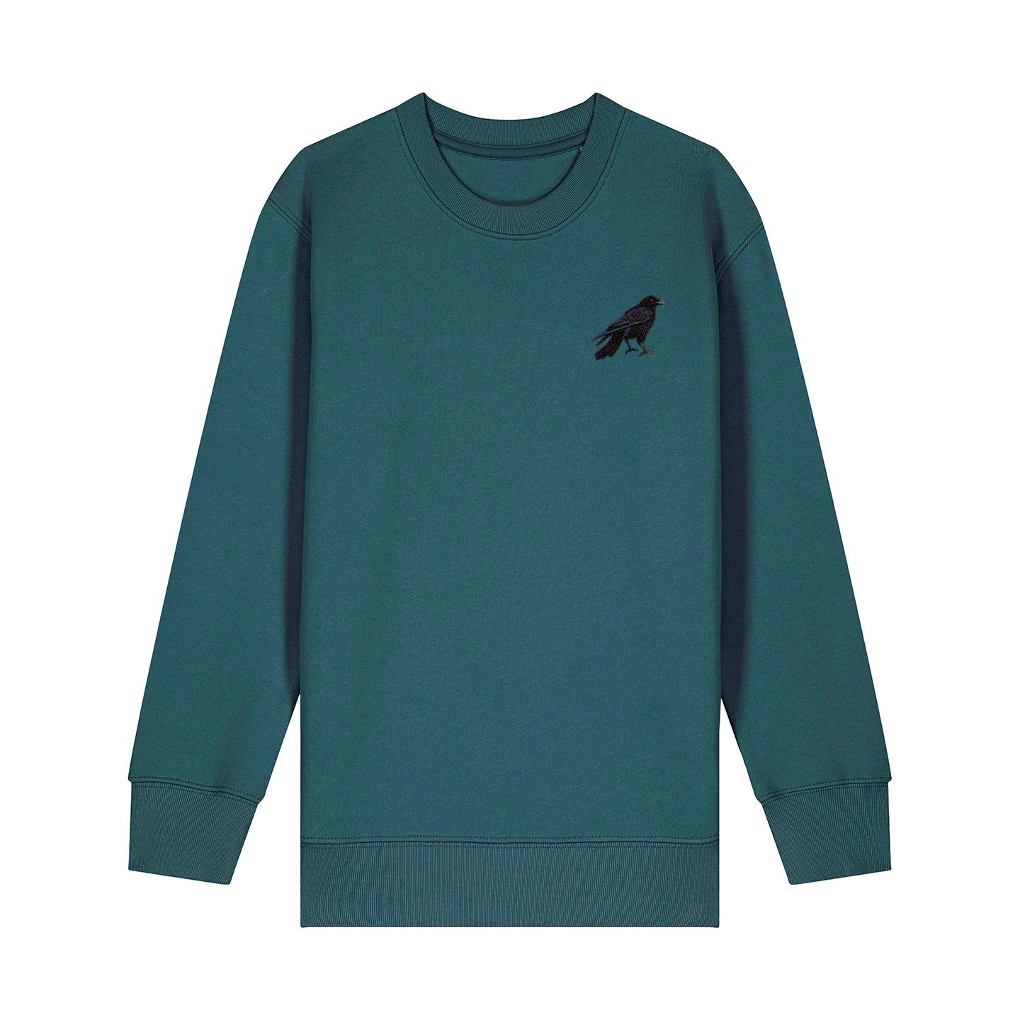 Crow Embroidered Kids Jumper