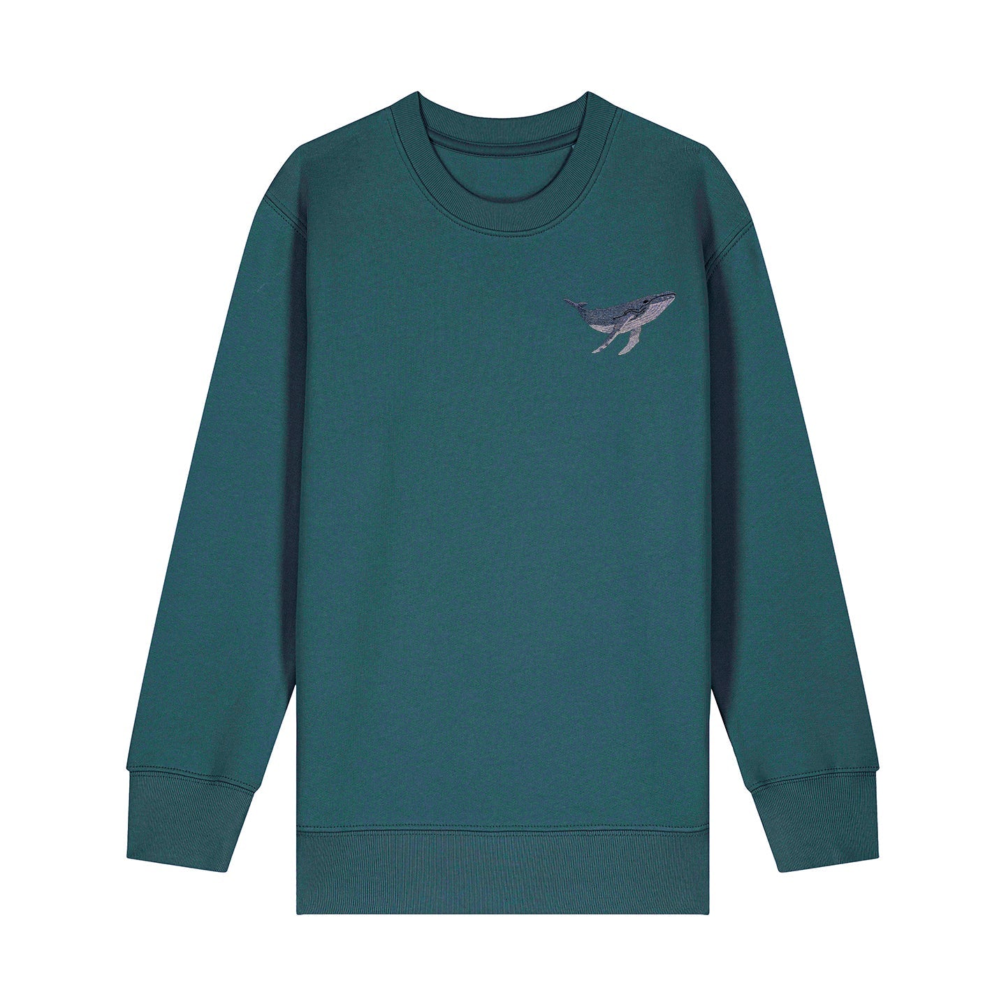 Humpback Whale Embroidered Kids Jumper