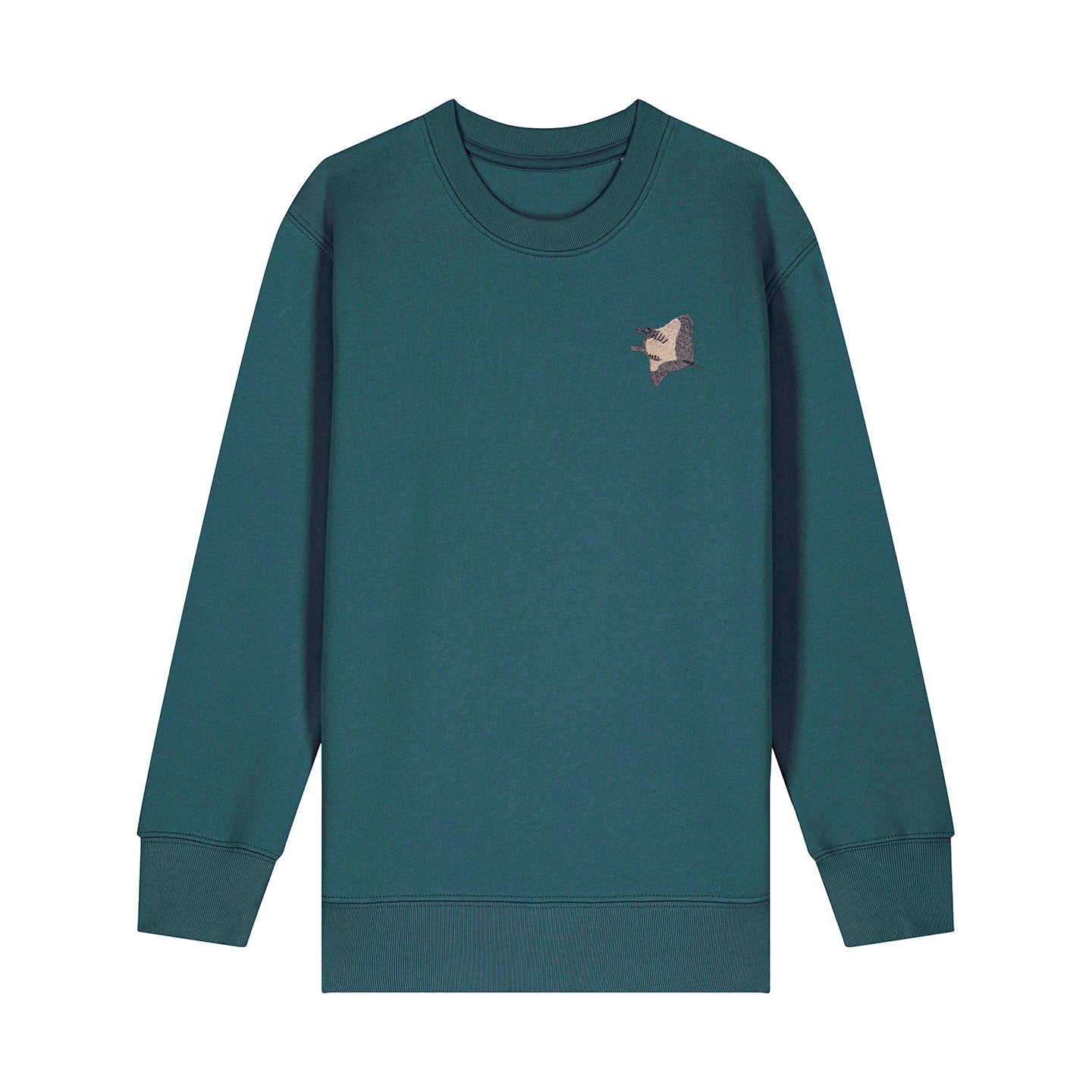 Manta Ray Embroidered Kids Jumper