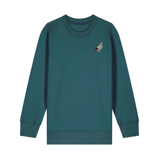 Pigeon Embroidered Kids Jumper