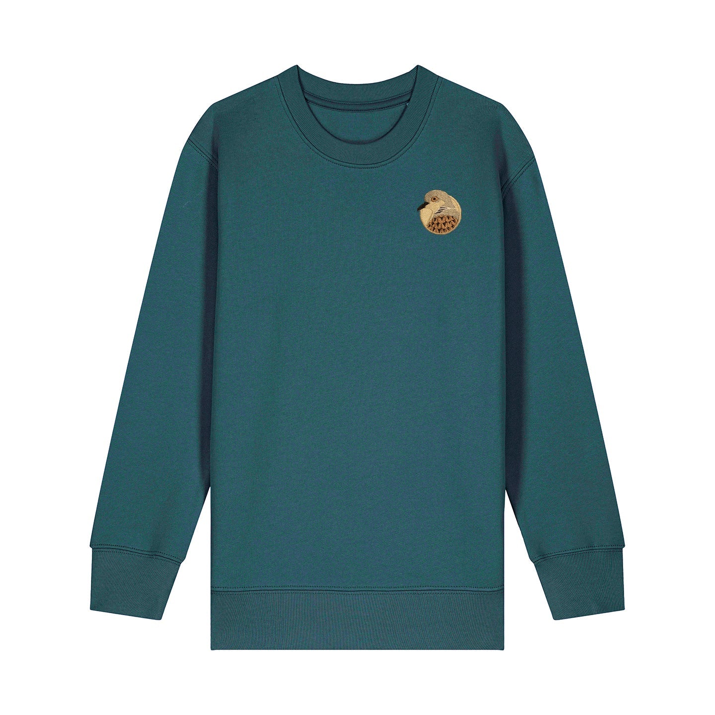 Turtledove Portrait Embroidered Kids Jumper