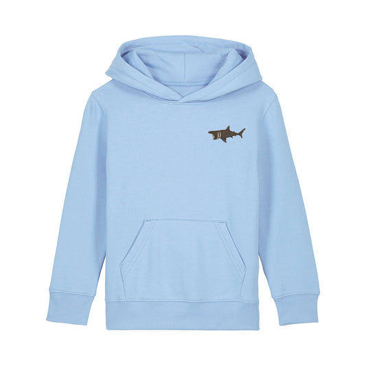 Basking Shark Embroidered Kids Hoodie