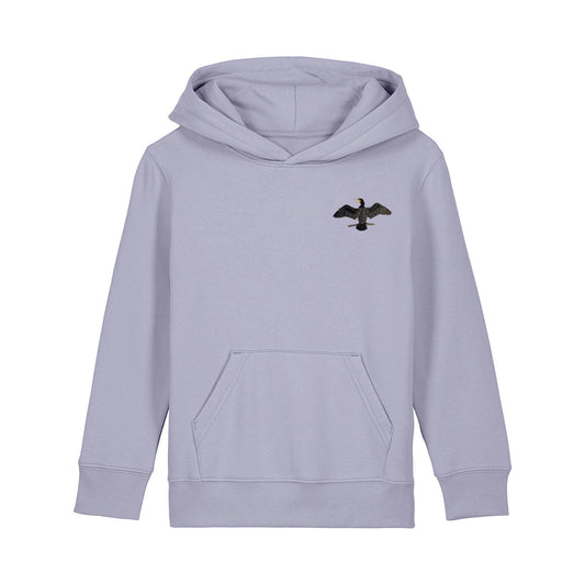 Cormorant Embroidered Kids Hoodie