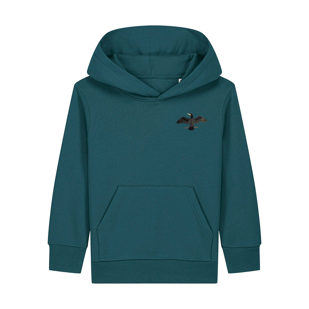 Cormorant Embroidered Kids Hoodie