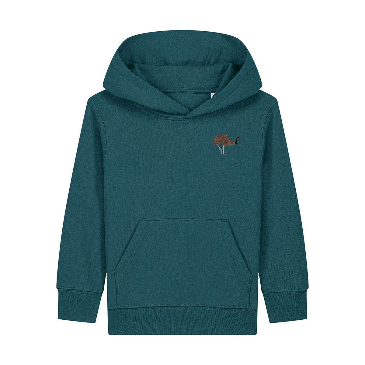 Emu Embroidered Kids Hoodie