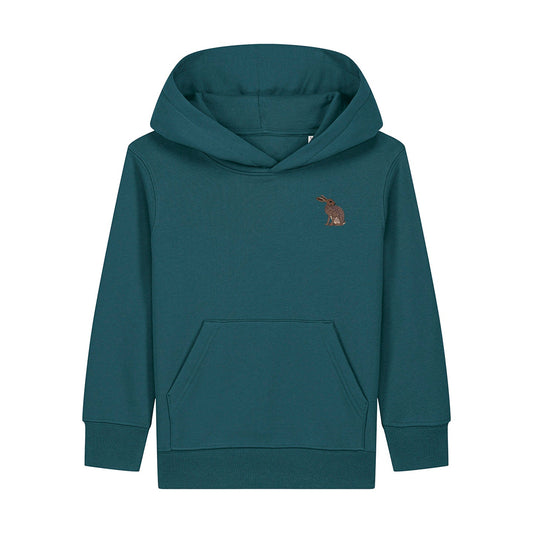 Hare Embroidered Kids Hoodie