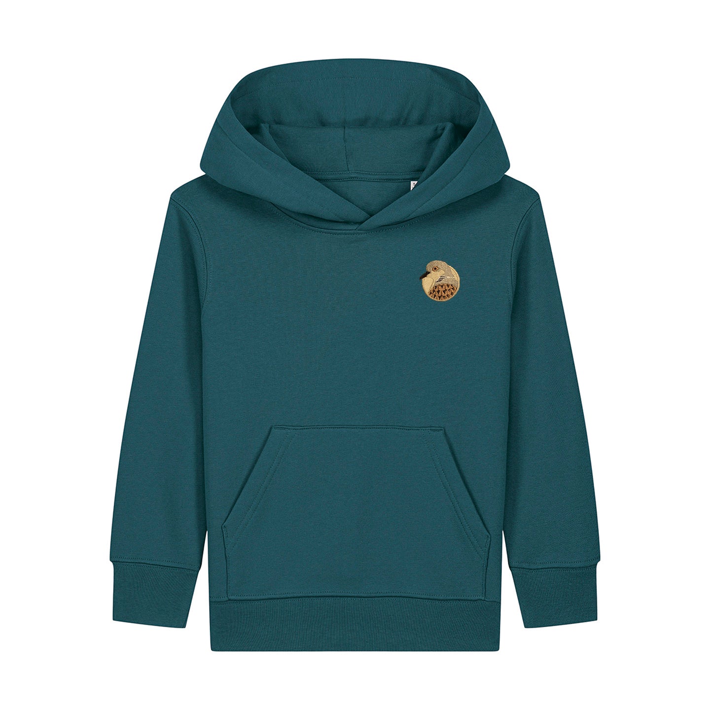 Turtledove Portrait Embroidered Kids Hoodie