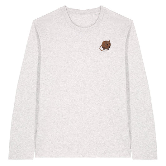 Harvest Mouse Embroidered Long Sleeve T-Shirt