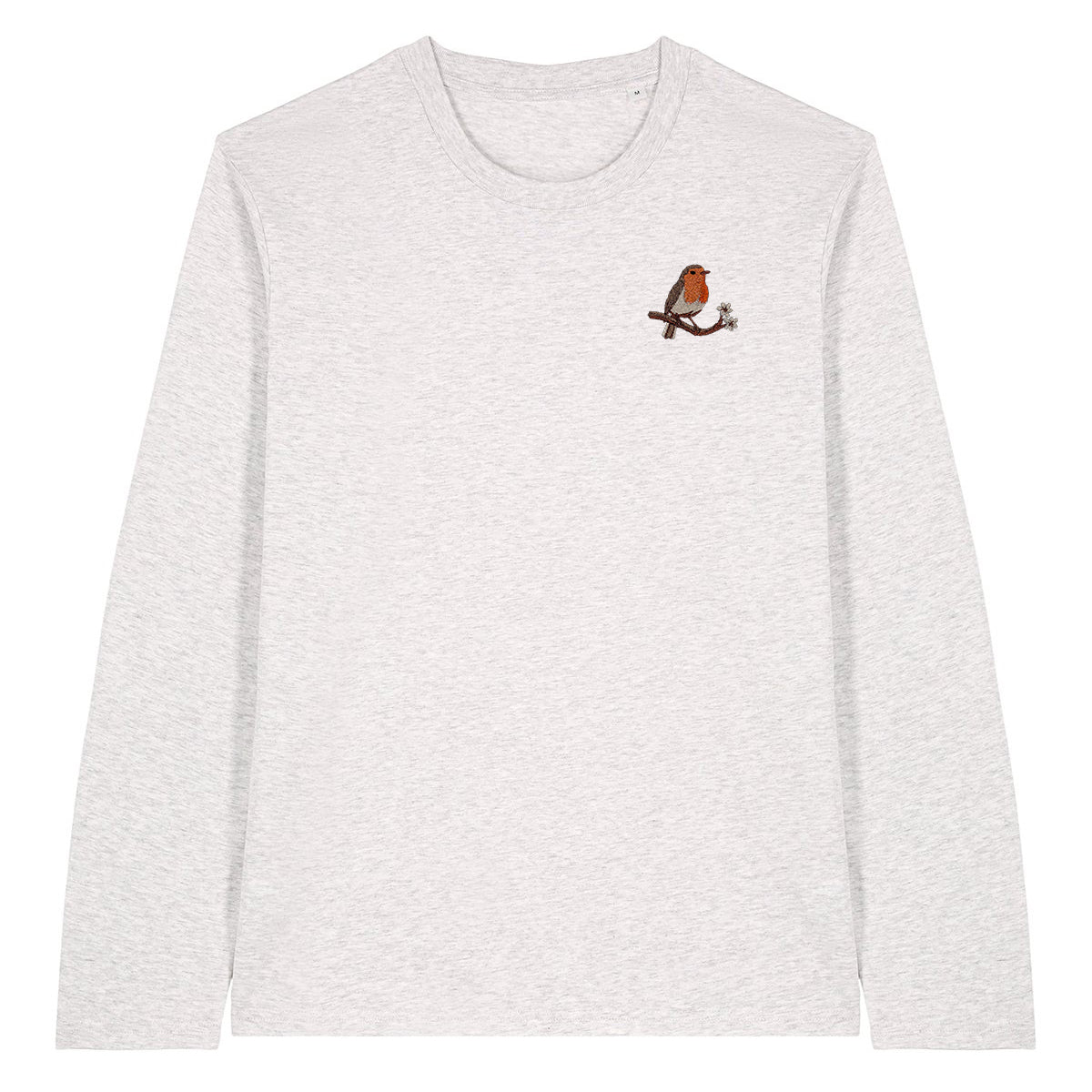 Robin Embroidered Long Sleeve T-Shirt