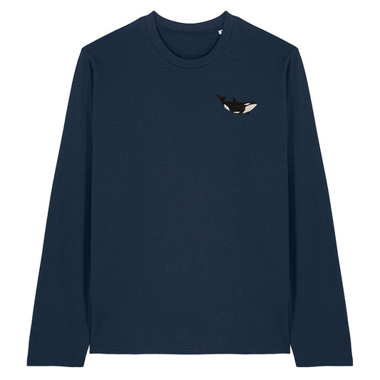 Orca Embroidered Long Sleeve T-Shirt