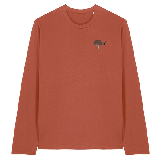 Emu Embroidered Long Sleeve T-Shirt