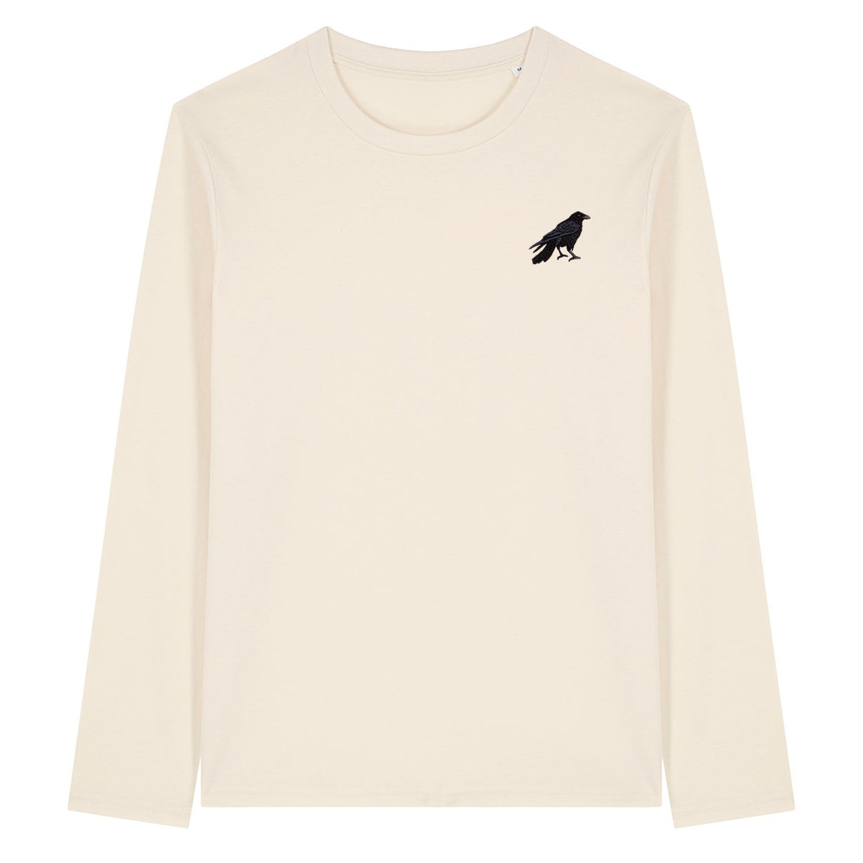 Crow Embroidered Long Sleeve T-Shirt