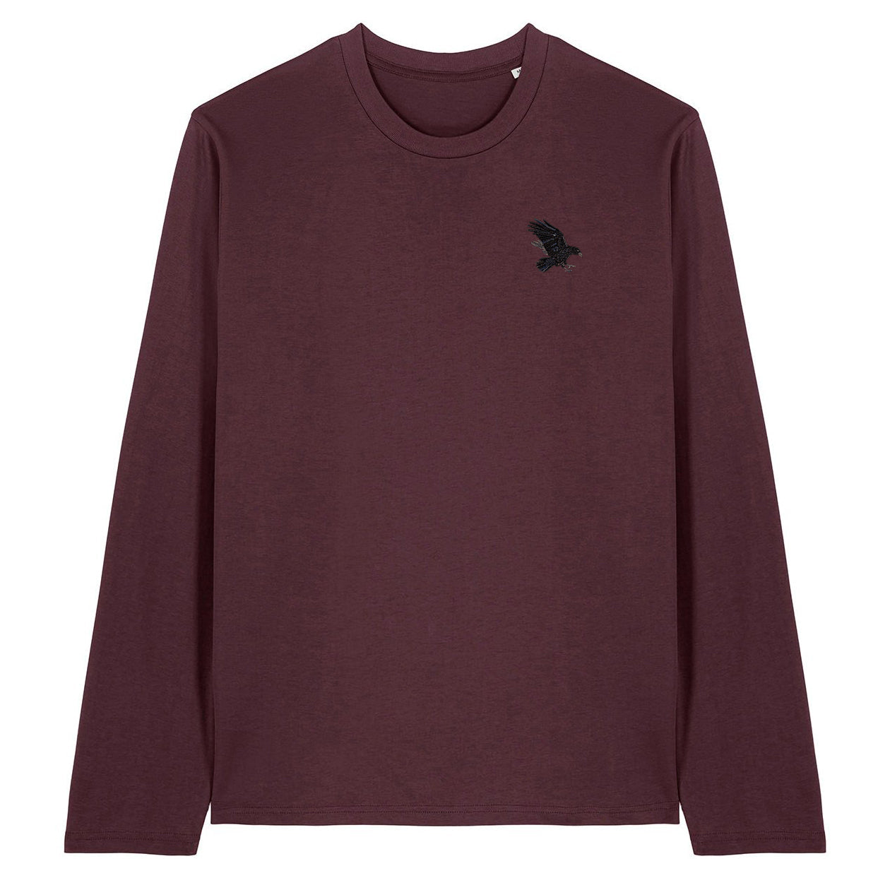 Raven Embroidered Long Sleeve T-Shirt