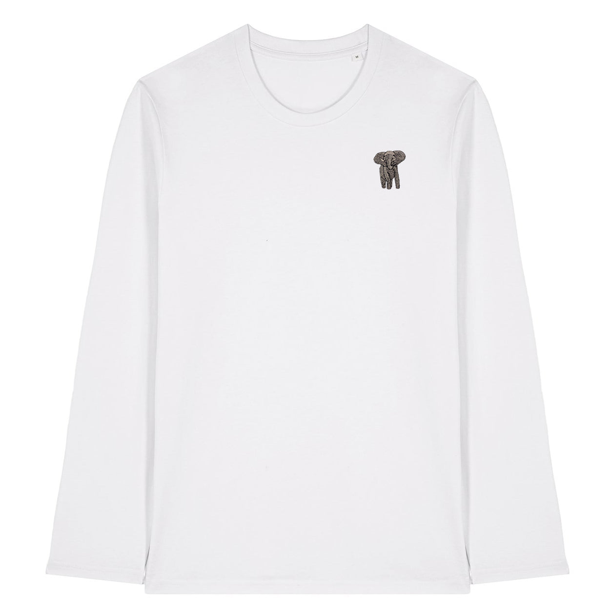 Elephant Embroidered Long Sleeve T-Shirt