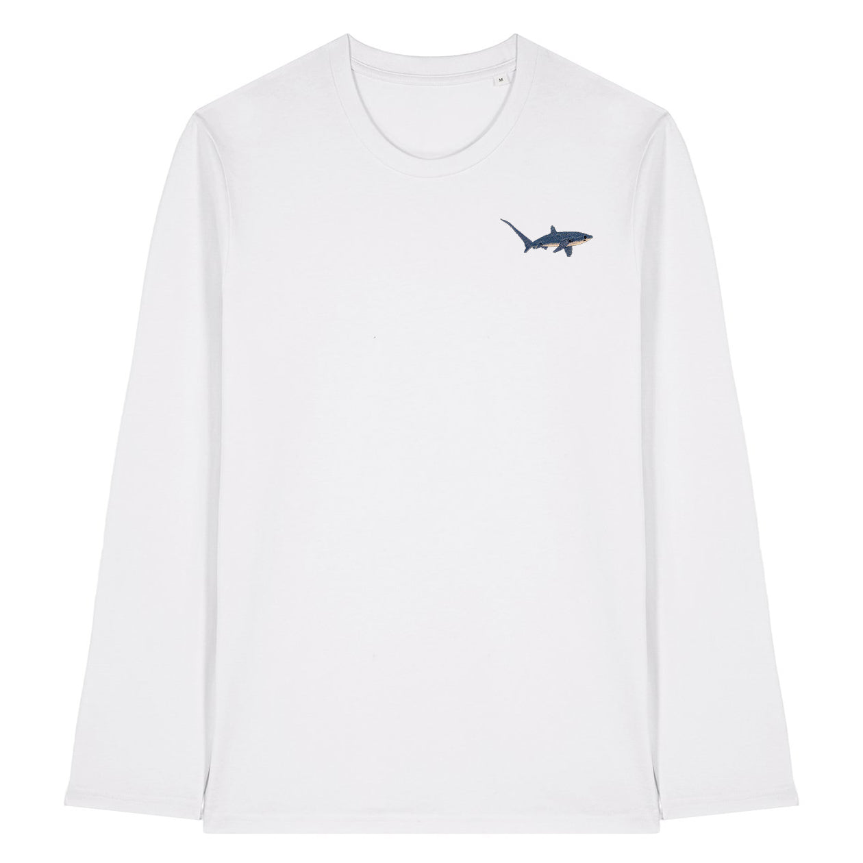 Thresher Shark Embroidered Long Sleeve T-Shirt