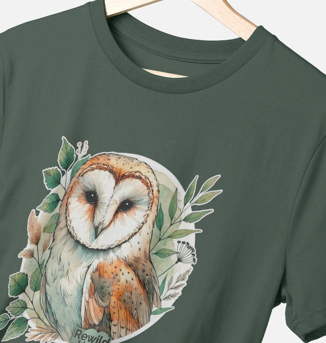 Barn Owl Woodland Men's T-Shirt