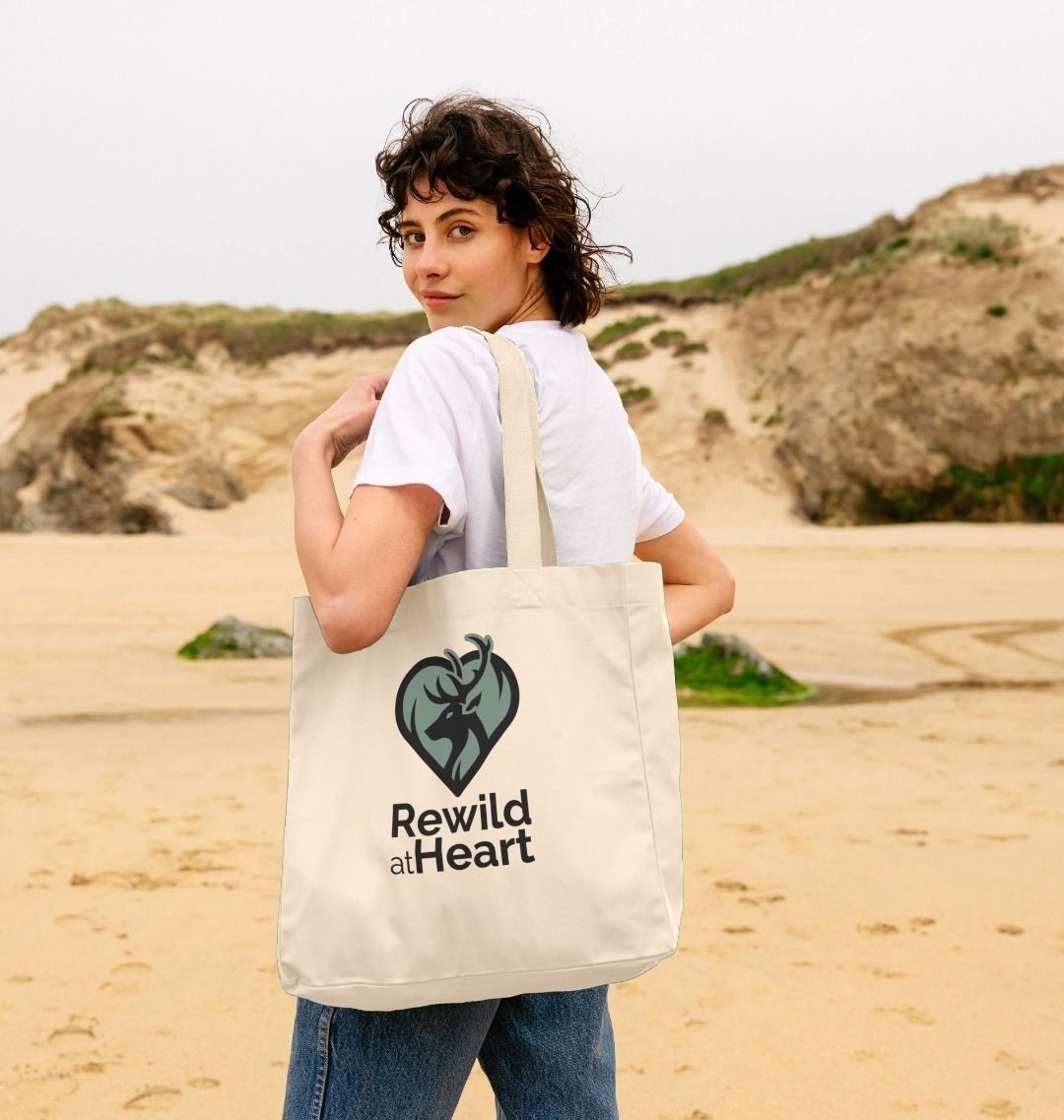 Rewild at Heart Shopper Tote Bag