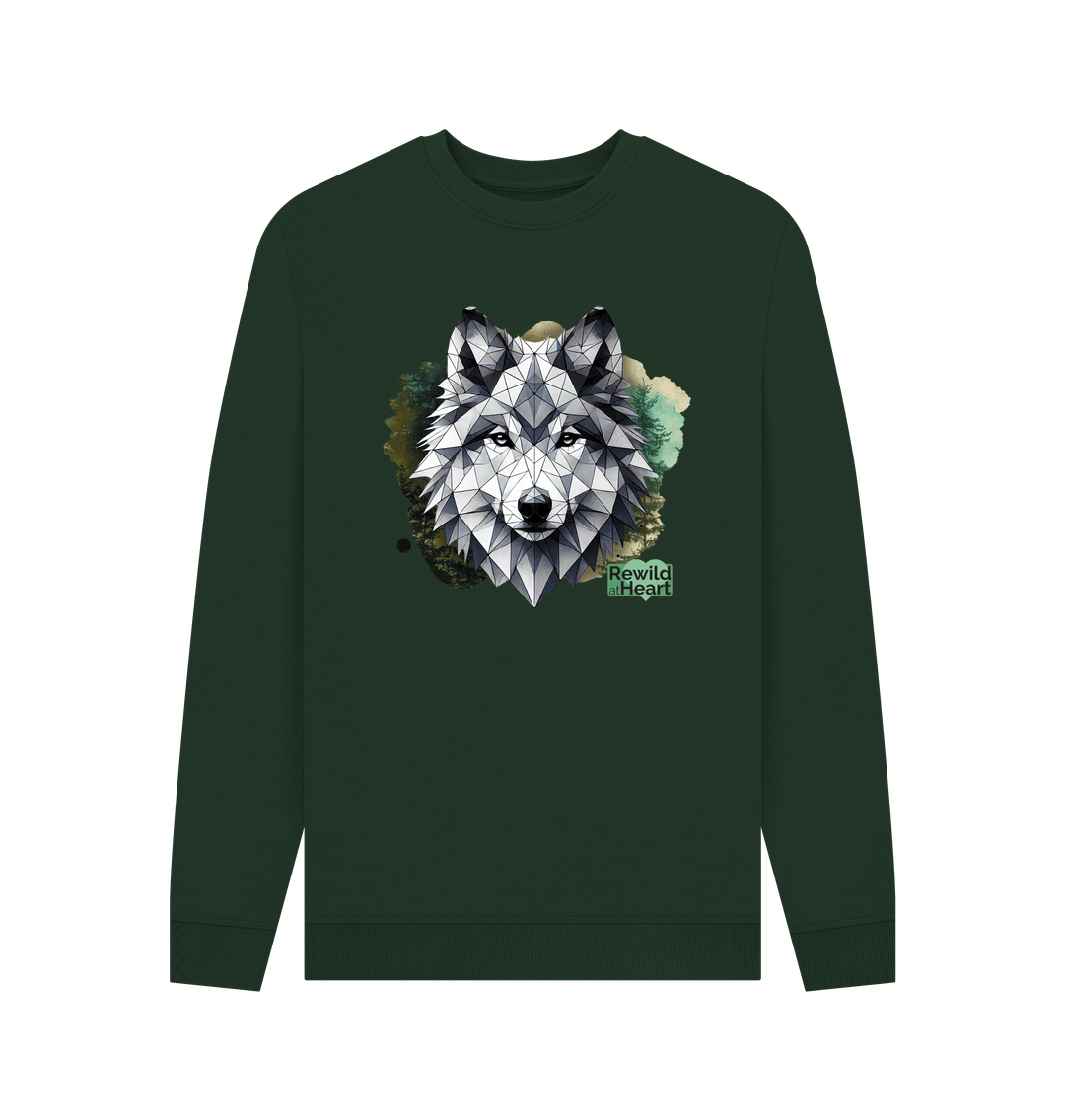 Evergreen Wolf Wilderness Men's Sweater