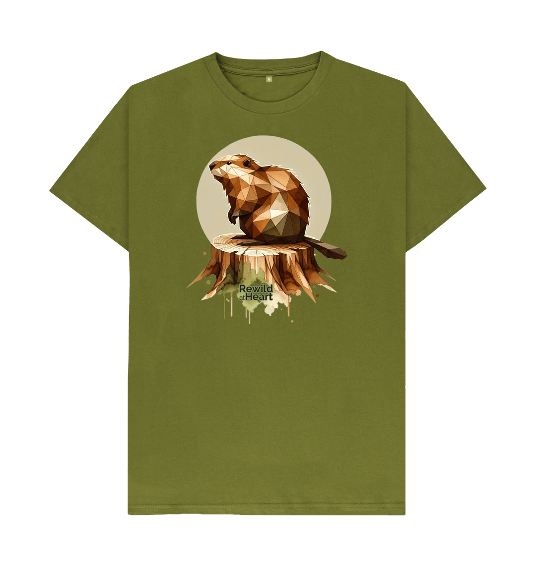 Moss Green Wild Beaver | Men's T-Shirt