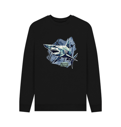 Black Goblin Shark Men's Sweater