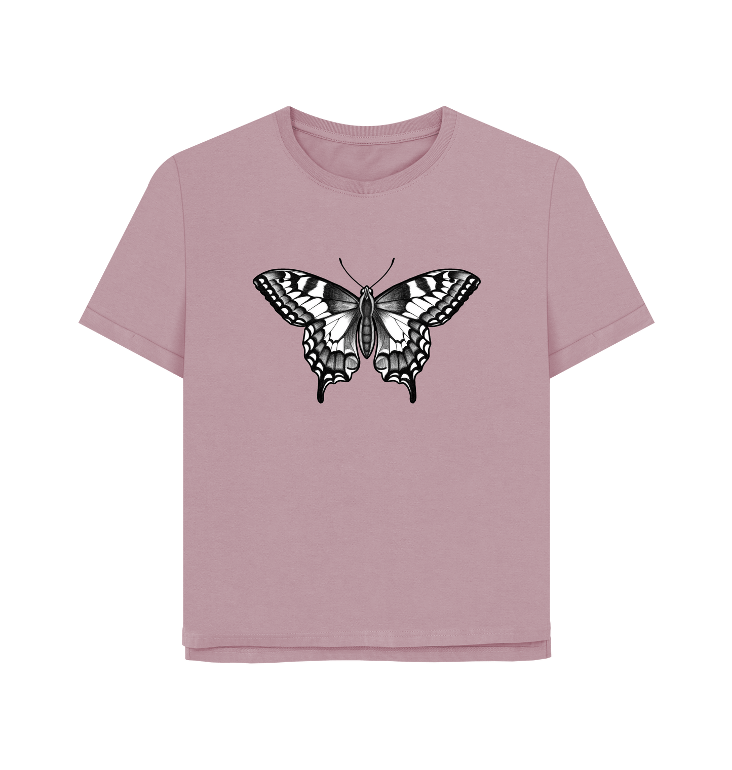 Mauve Printed T-shirt Front