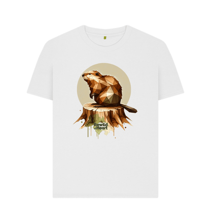 White Wild Beaver | Women's Classic T-Shirt