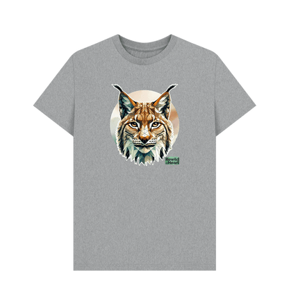 Athletic Grey Primal Lynx Men's T-Shirt