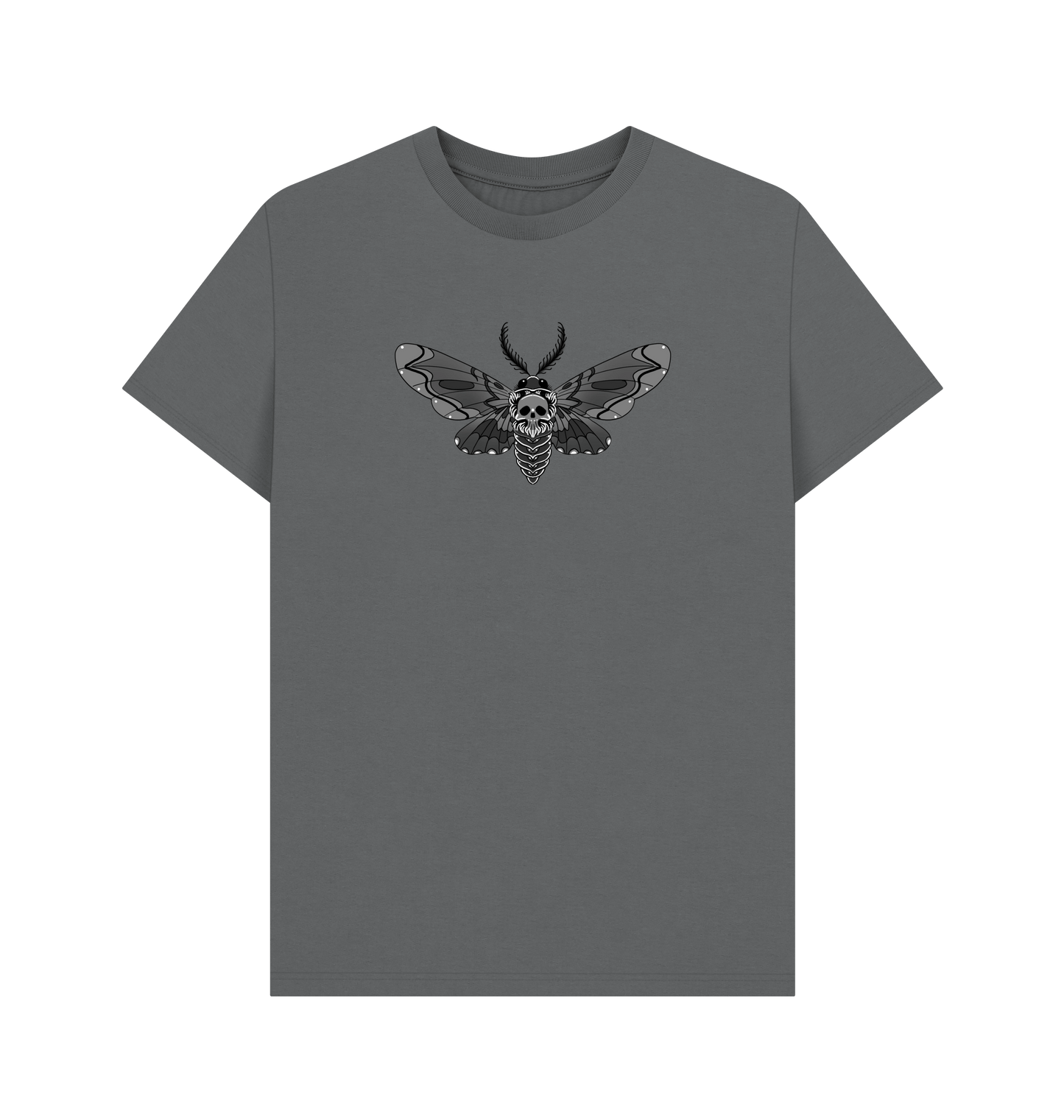 Slate Grey Printed T-shirt Front