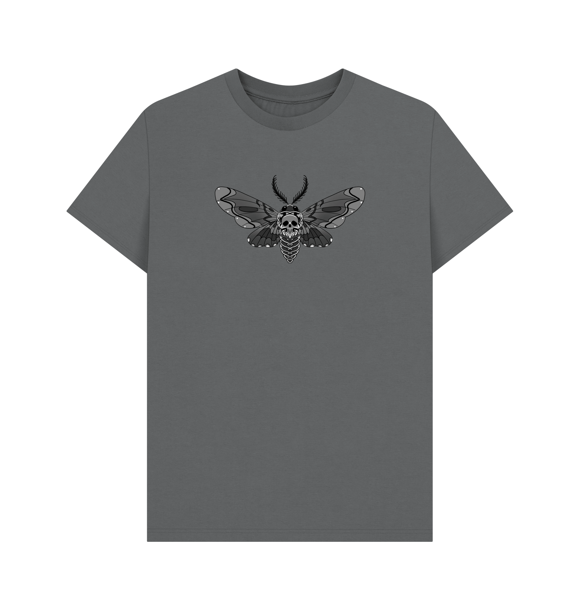 Slate Grey Printed T-shirt Front