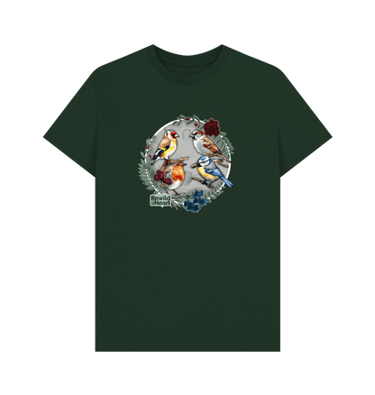 Evergreen British Songbird Wreath Men's T-Shirt