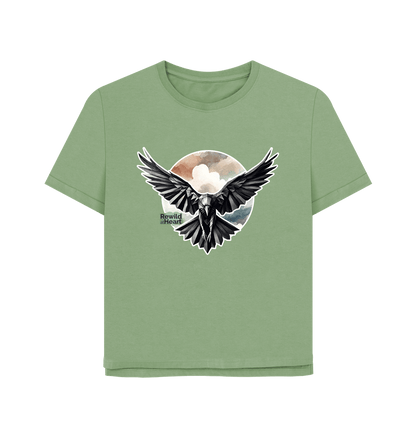 Sage Raven Flight Women's Relaxed-Fit T-Shirt