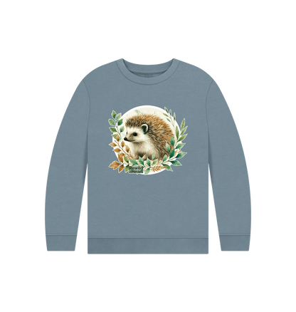 Stone Blue Hedgehog Harmony Kids Jumper