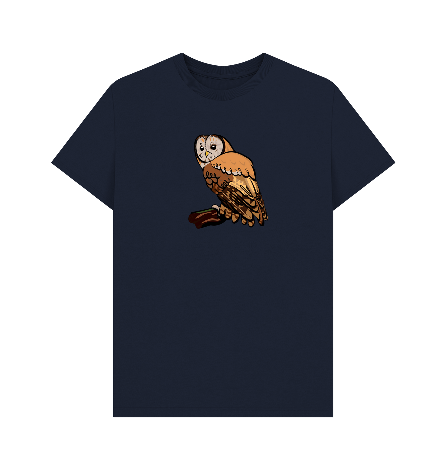 Navy Blue Printed T-shirt Front