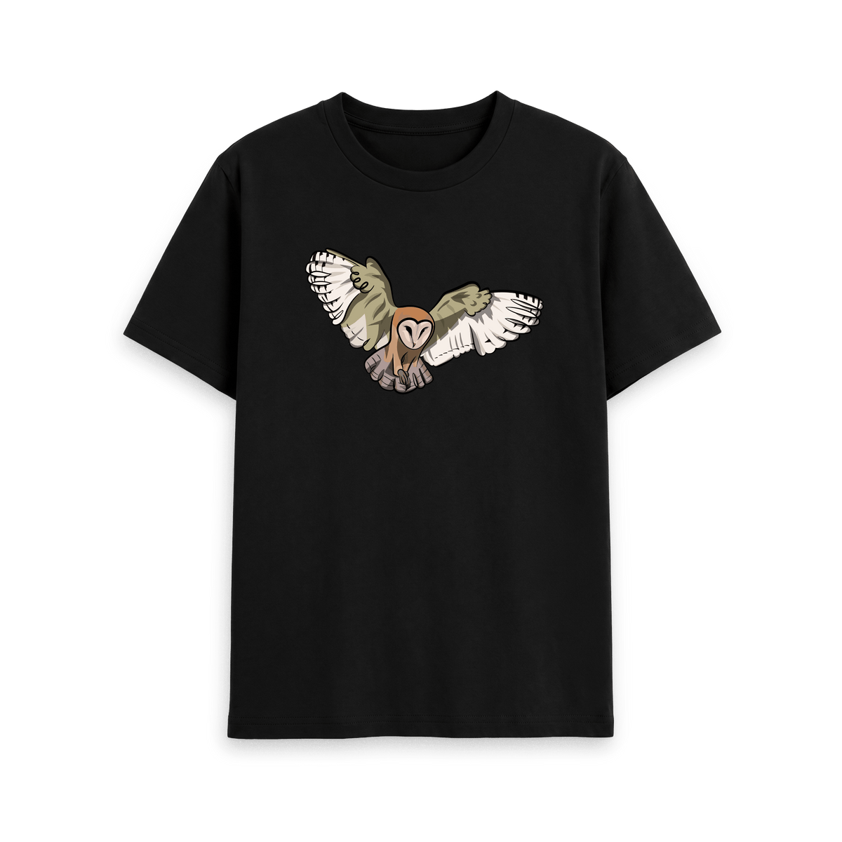 Black Printed T-shirt Front