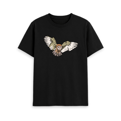 Black Printed T-shirt Front