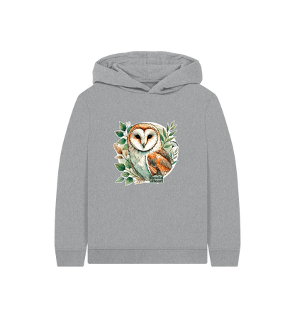 Athletic Grey Printed Kids Hoodie