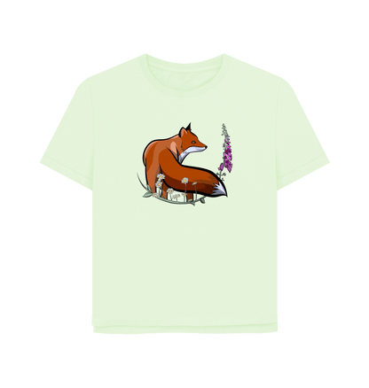 Pastel Green Printed T-shirt Front