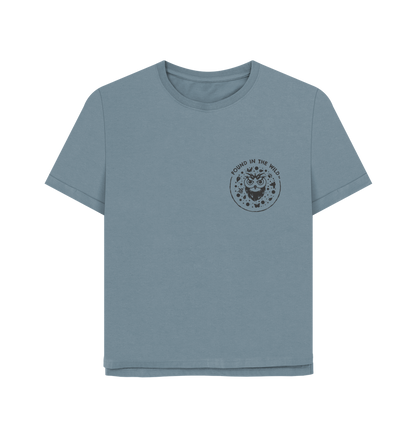 Stone Blue Printed T-shirt
