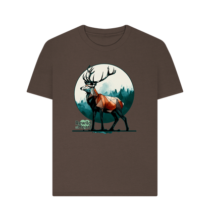 Chocolate Red Deer Rewild Side | Women's Classic T-Shirt