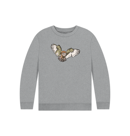 Athletic Grey Printed Kids Jumper Front