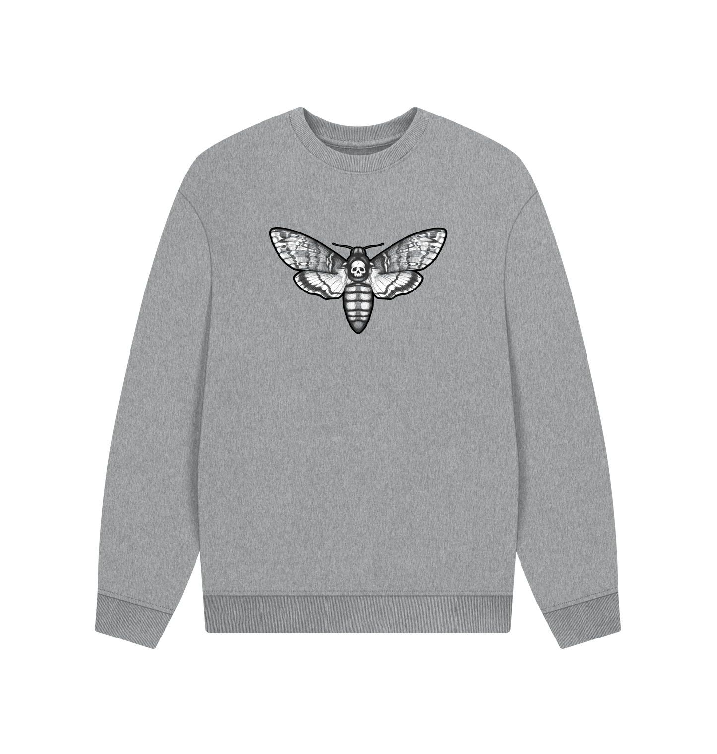 Athletic Grey Printed Sweater Front