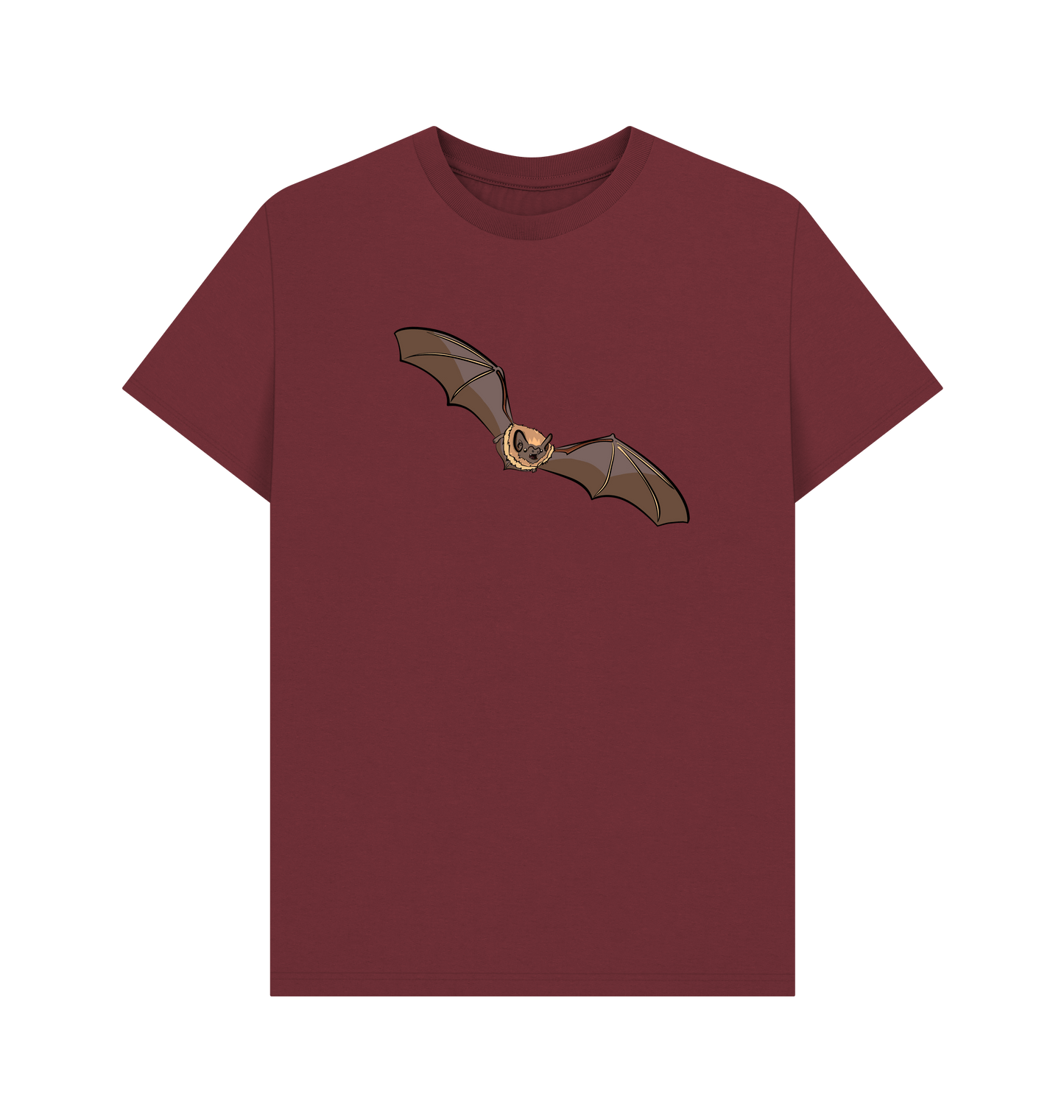 Red Wine Printed T-shirt Front
