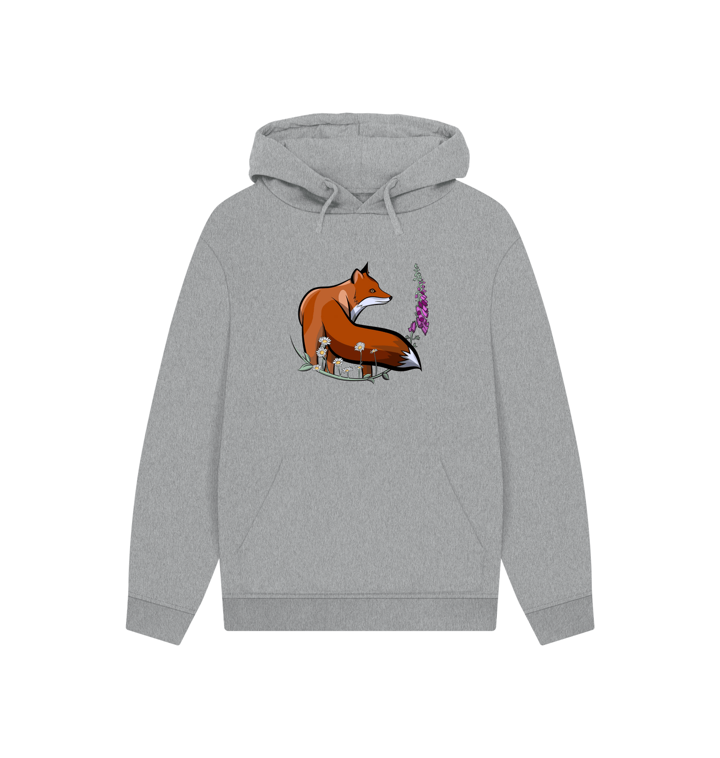 Athletic Grey Printed Hoody Front