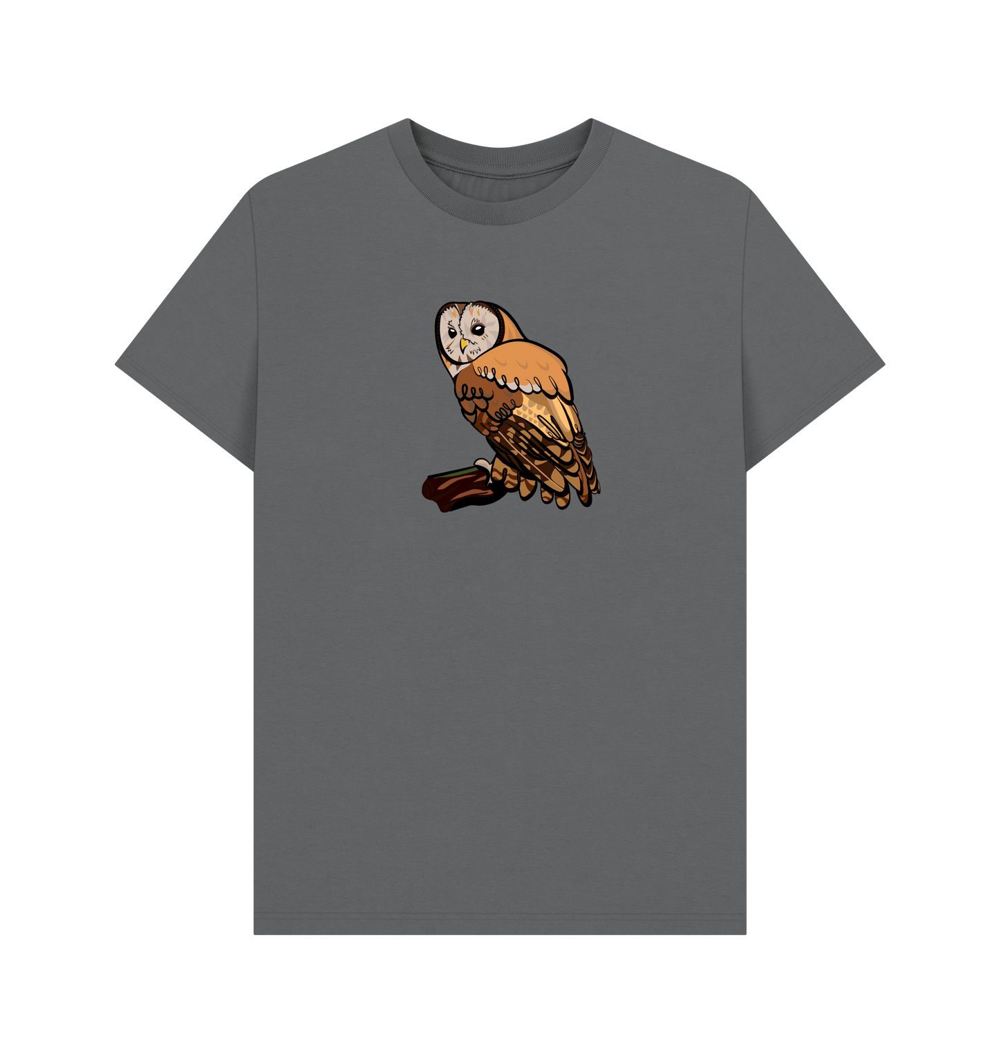 Slate Grey Printed T-shirt Front