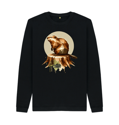 Black Wild Beaver Men's Sweater