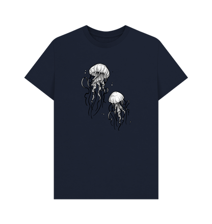 Navy Blue Printed T-shirt Front